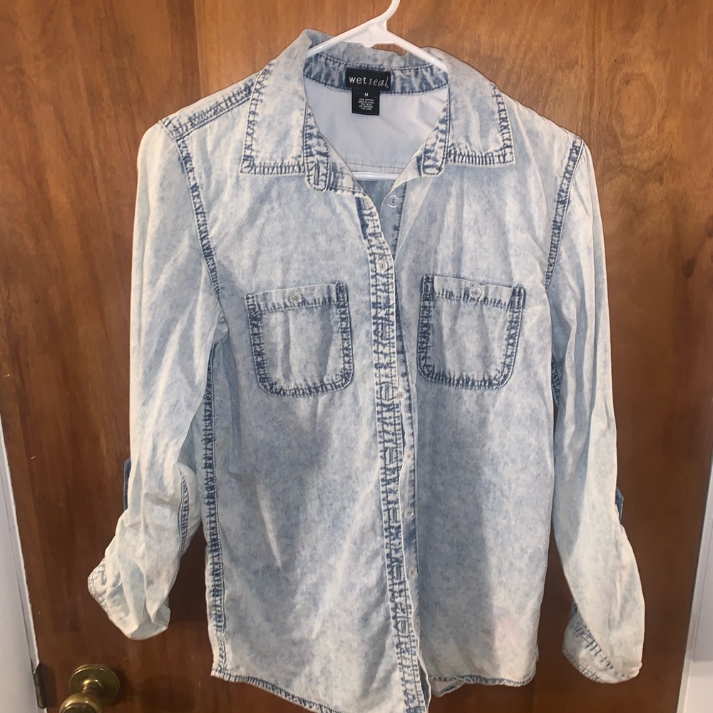 Wet seal jean shirt